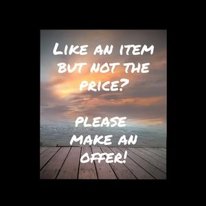 Like an item but not the price? Please make an offer!